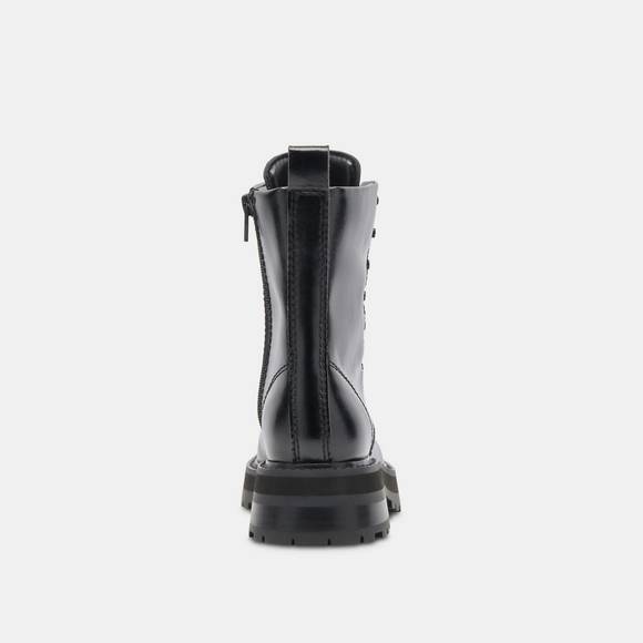NEW DOLCE VITA women's ranier crinkle patent boot in midnight - Picture 6 of 8